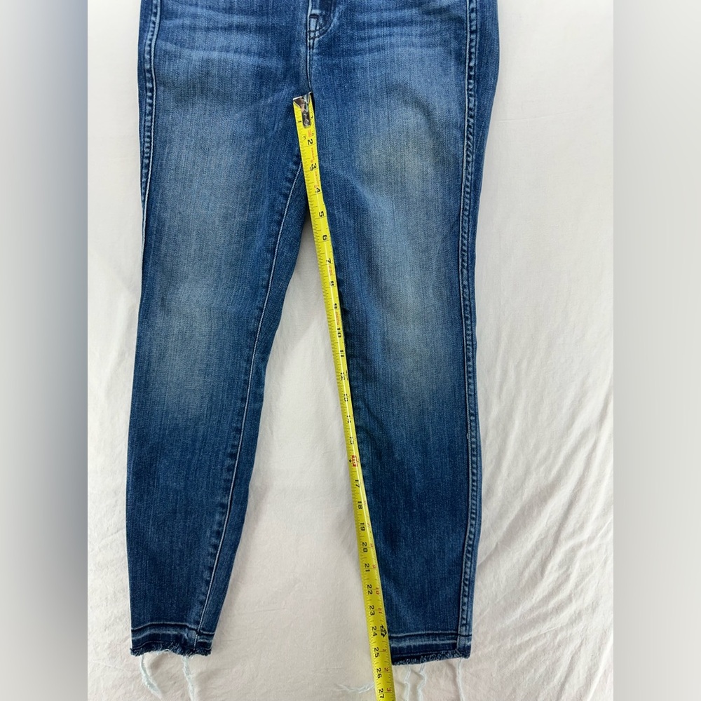 AYR Jeans Womens 28x26 (25x26) Blue‎ The Riser Skinny Fit Denim Stretch Fray Hem - Picture 5 of 12